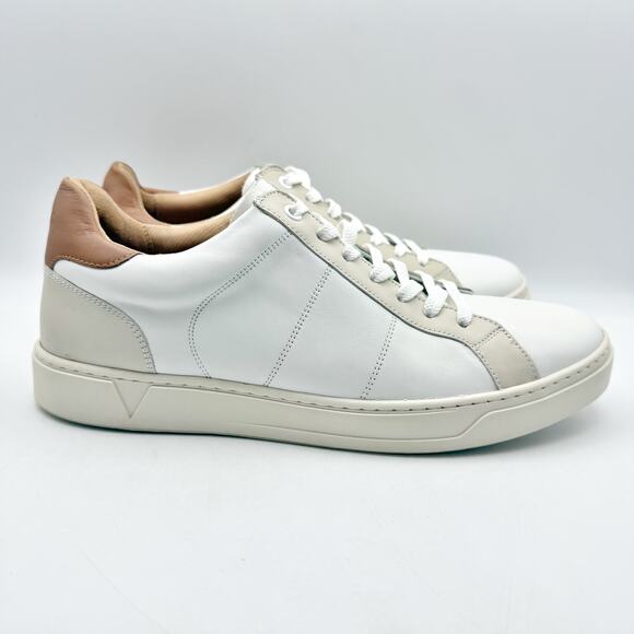 Vionic Mens Lucas ll Sneakers US 11 EU 44 White Leather NWOB - Picture 3 of 12